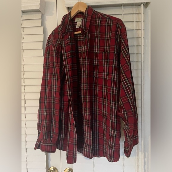 LLBean vintage button down flannel. Men’s‎ XL regular. 100% cotton - Picture 2 of 5